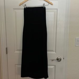 Banana Republic Black Strapless fitted MIDI dress
